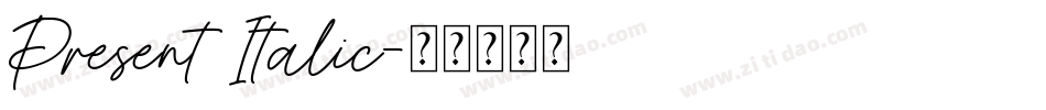 Present Italic字体转换